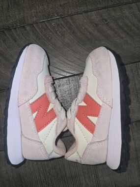 New Balance Pink and Coral Toddlers' Retro Runner Sneakers